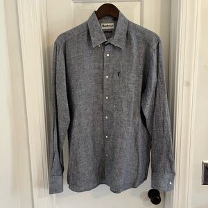 Barbour Regular Fit Linen Button‎ Down Shirt